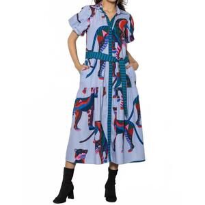 NEW MAUDE VIVANTE della dress in cheetah mirage